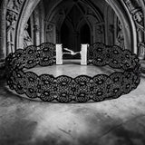 Black Gothic Lace Choker Necklace for Women Punk Floral Collar Jewelry Gift
