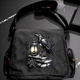 Gothic Raven Crossbody Bag Black Punk Crow Purse Alt Fashion Edgy Purse