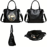 Brown Elephant Handbag Gothic Boho Crossbody Purse Large Tote Bag
