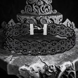 Black Gothic Lace Choker Necklace for Women Punk Floral Collar Jewelry Gift