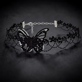 Gothic Black Lace Choker Necklace for Women - Punk Fashion Accessory