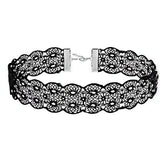 Black Gothic Lace Choker Necklace for Women Punk Floral Collar Jewelry Gift