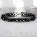 Black Lace Choker Necklace for Women, Gothic Punk Retro Jewelry Elegance