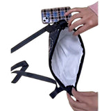 Gothic Butterfly Mushroom Crossbody Bag Dark Fantasy Purse for Women 7x9.25 in