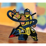 Mortal Kombat Scorpion Enamel Pin for Gamers and Cosplay Collectors 1.5"