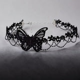 Gothic Black Lace Choker Necklace for Women - Punk Fashion Accessory