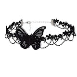 Gothic Black Lace Choker Necklace for Women - Punk Fashion Accessory