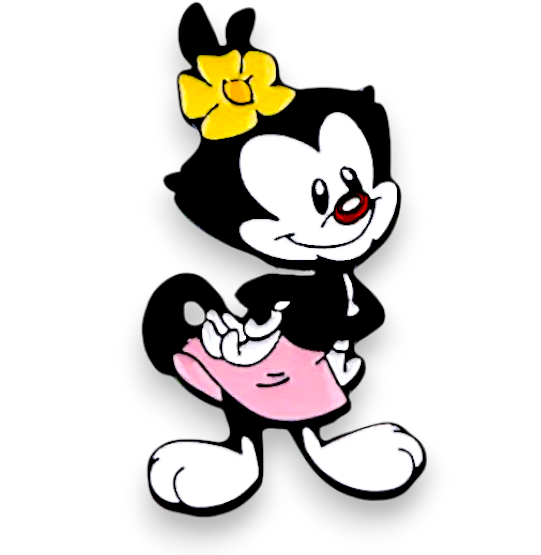 Animaniacs Dot Warner Enamel Pin – 90s Cartoon Collectible Lapel Badge Gift