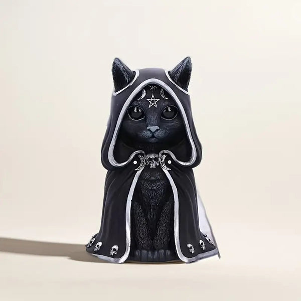Dark Magic Cat Gothic Statue