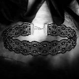 Black Gothic Lace Choker Necklace for Women Punk Floral Collar Jewelry Gift