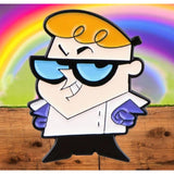 Dexter Cartoon Enamel Pin Retro 90s Cartoon Nerd Geek Badge Pin