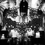 Gothic Lace Choker Necklace for Women - Black Punk Horror Accessory Gift