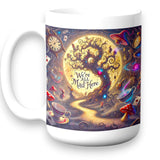 We're All Mad Here Mug - Alice in Wonderland Ceramic Coffee Cup, Gift Idea