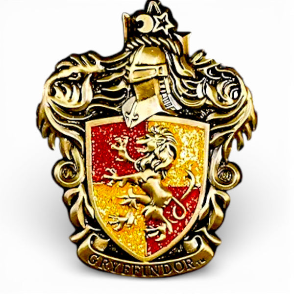 Gryffindor Enamel Pin Lion Crest Wizard School Brooch Backpack Hat