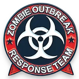 Zombie Outbreak Response Team Enamel Pin Horror Biohazard Goth Badge