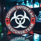 Zombie Outbreak Response Team Enamel Pin Horror Biohazard Goth Badge
