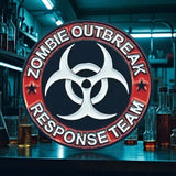 Zombie Outbreak Response Team Enamel Pin Horror Biohazard Goth Badge