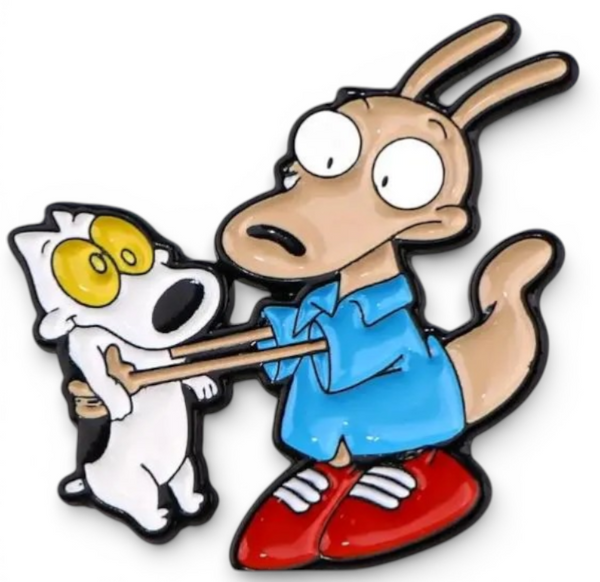 Rocko Enamel Pin Rocko's Modern Life Humor Meme Collectible Pin for Jackets