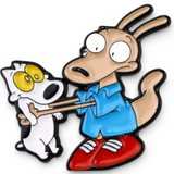 Rocko Enamel Pin Rocko's Modern Life Humor Meme Collectible Pin for Jackets
