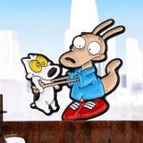 Rocko Enamel Pin Rocko's Modern Life Humor Meme Collectible Pin for Jackets