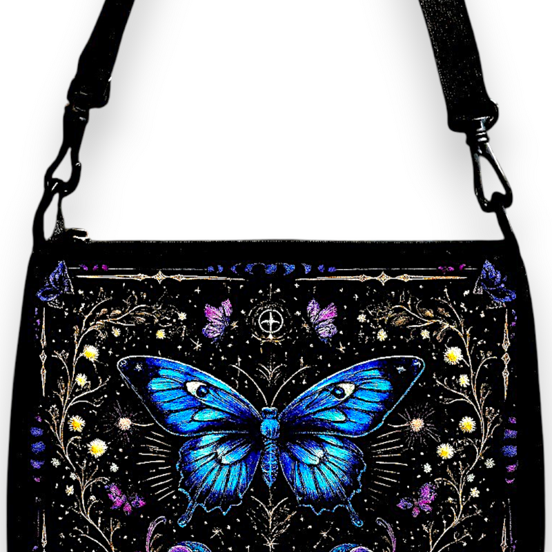 Small Canvas Crossbody Bag 9.4x7 Lightweight Adjustable Purse for Women