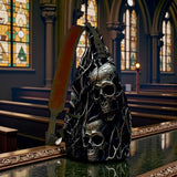 Gothic Skull Sling Bag 14.5" Crossbody Chest Pack for Men Women Punk Rock Style