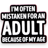 Funny Adult Humor Enamel Pin Sarcastic Quote Badge Goth Punk Accessory