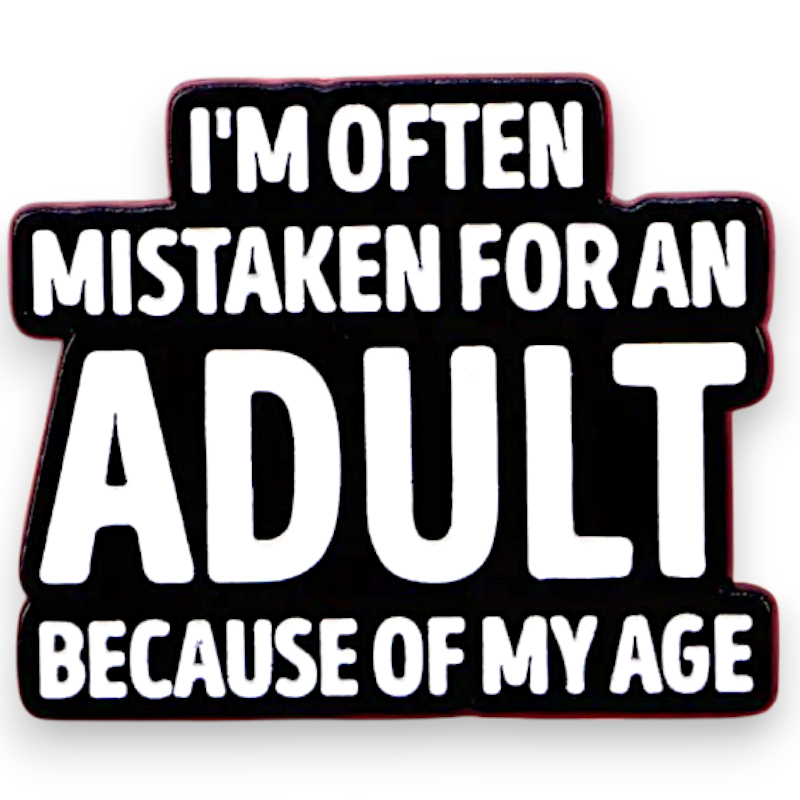 Funny Adult Humor Enamel Pin Sarcastic Quote Badge Goth Punk Accessory