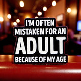 Funny Adult Humor Enamel Pin Sarcastic Quote Badge Goth Punk Accessory