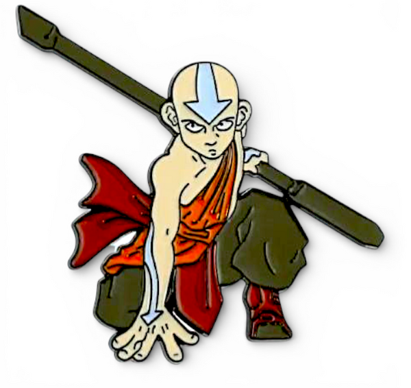 Avatar Aang Enamel Pin | Airbender Lapel Badge | Anime Cartoon Collector Gift