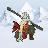 Avatar Aang Enamel Pin | Airbender Lapel Badge | Anime Cartoon Collector Gift