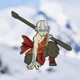 Avatar Aang Enamel Pin | Airbender Lapel Badge | Anime Cartoon Collector Gift