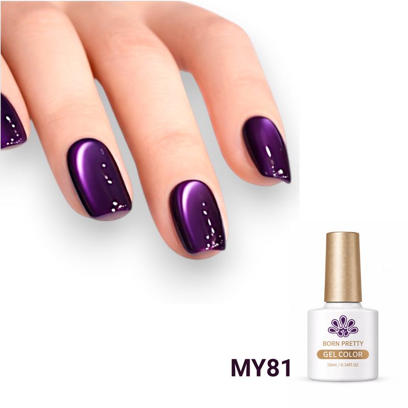 Born Pretty MY81 Purple Mystery Cat Eye Magnetic Gel Nail Polish 10ml