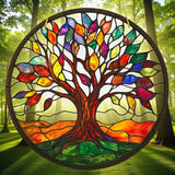 8" Tree of Life Suncatcher – Colorful Acrylic Window Hanging 2D Decor