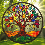 8" Tree of Life Suncatcher – Colorful Acrylic Window Hanging 2D Decor