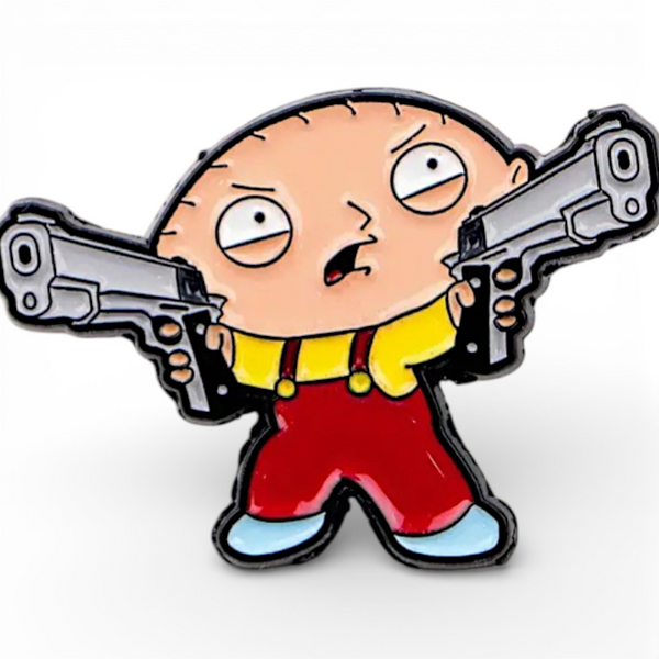 Stewie Enamel Pin Humor Meme Lapel Pin Jacket Backpack
