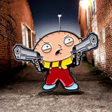 Stewie Enamel Pin Humor Meme Lapel Pin Jacket Backpack