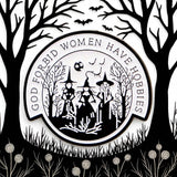 God Forbid Women Have Hobbies Enamel Pin Witch Feminist Gothic Brooch