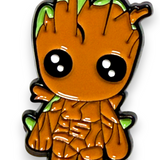 Groot Enamel Pin – Kawaii Forest Baby Pin, Nature Fantasy Lapel