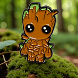 Groot Enamel Pin – Kawaii Forest Baby Pin, Nature Fantasy Lapel