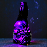Purple Skull Sling Bag 15" Crossbody Chest Backpack with Pockets Gothic Neon Art