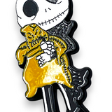 Jack Skellington Oogie Boogie Enamel Pin Gothic Nightmare Horror Badge