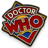 Doctor Who Enamel Pin • Retro Logo Collector Pin • Sci-Fi Fan Gift • Time Travel