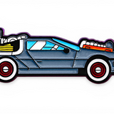 DeLorean Time Machine Enamel Pin - Retro 80s Movie Collectible Sci-Fi Pin