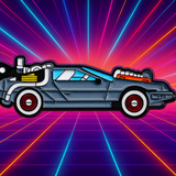 DeLorean Time Machine Enamel Pin - Retro 80s Movie Collectible Sci-Fi Pin