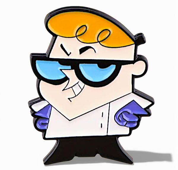 Dexter’s Laboratory Enamel Pin – 90s Cartoon Lapel Pin Retro Collectible Gift