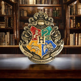 Hogwarts Crest Enamel Pin Wizard Magic School Glitter House Badge