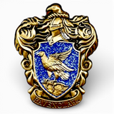 Ravenclaw Crest Enamel Pin Wizard House Glitter Gothic Fantasy Badge