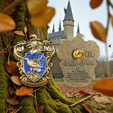 Ravenclaw Crest Enamel Pin Wizard House Glitter Gothic Fantasy Badge
