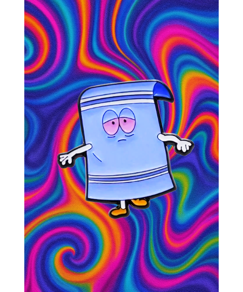 Funny Cartoon Towel Enamel Pin 1.2" | South Style Collectible Gift Badge